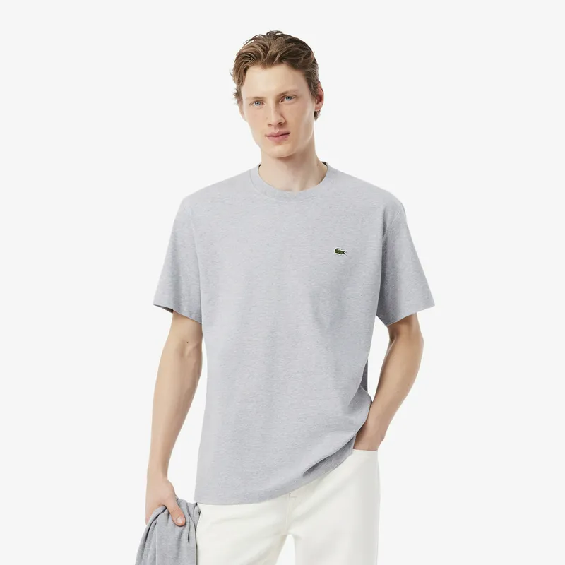 Футболка Lacoste хлопковая, серый, арт. TH0876