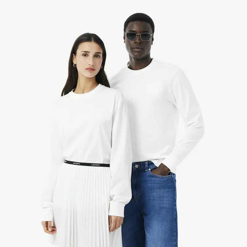 Футболка Lacoste из хлопка, белый, арт. TH0793