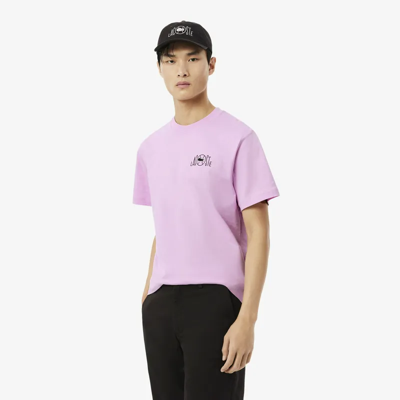 Футболка Lacoste из хлопка, розовый, арт. TH2197