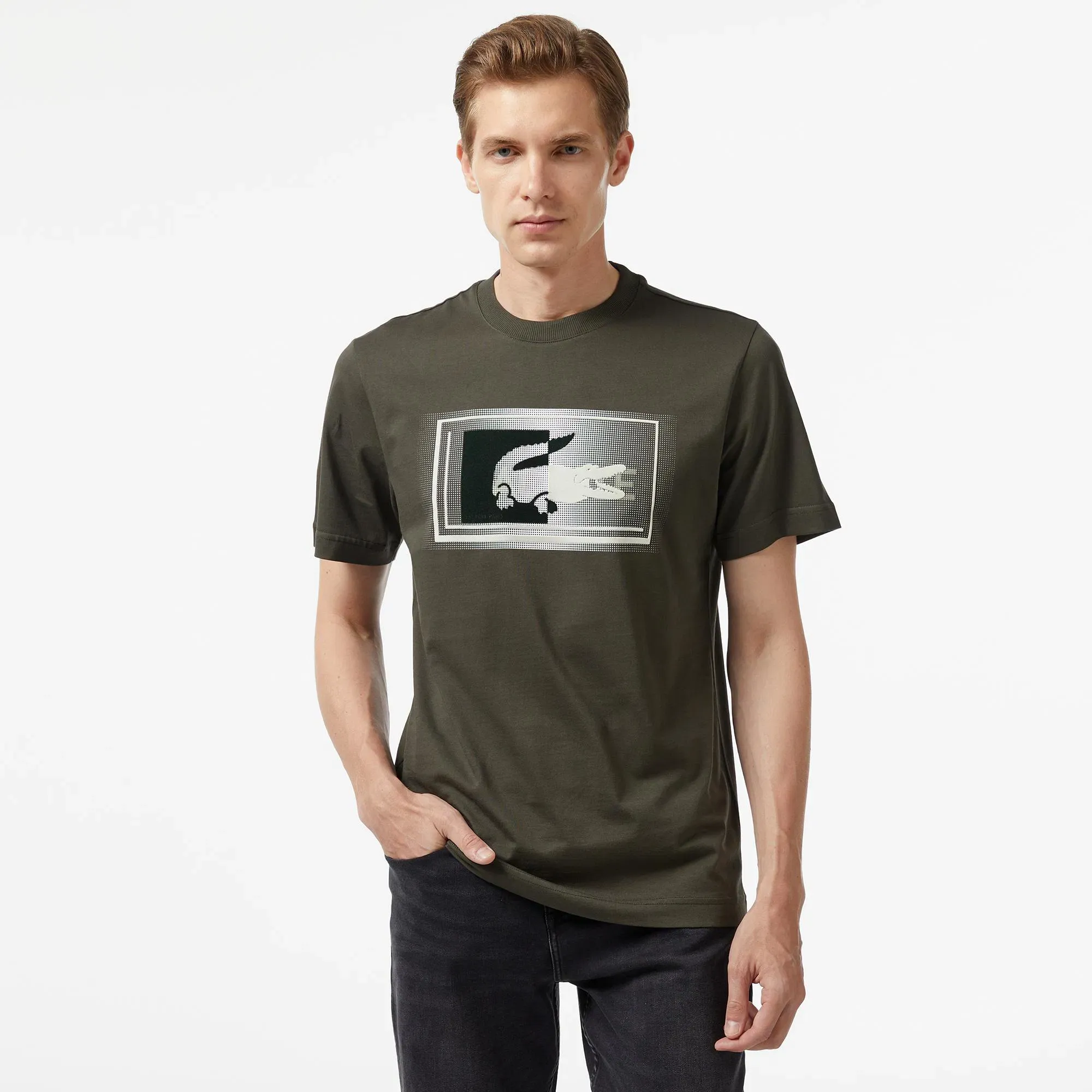 Футболка Lacoste Classic Fit, хаки, арт. TH2512