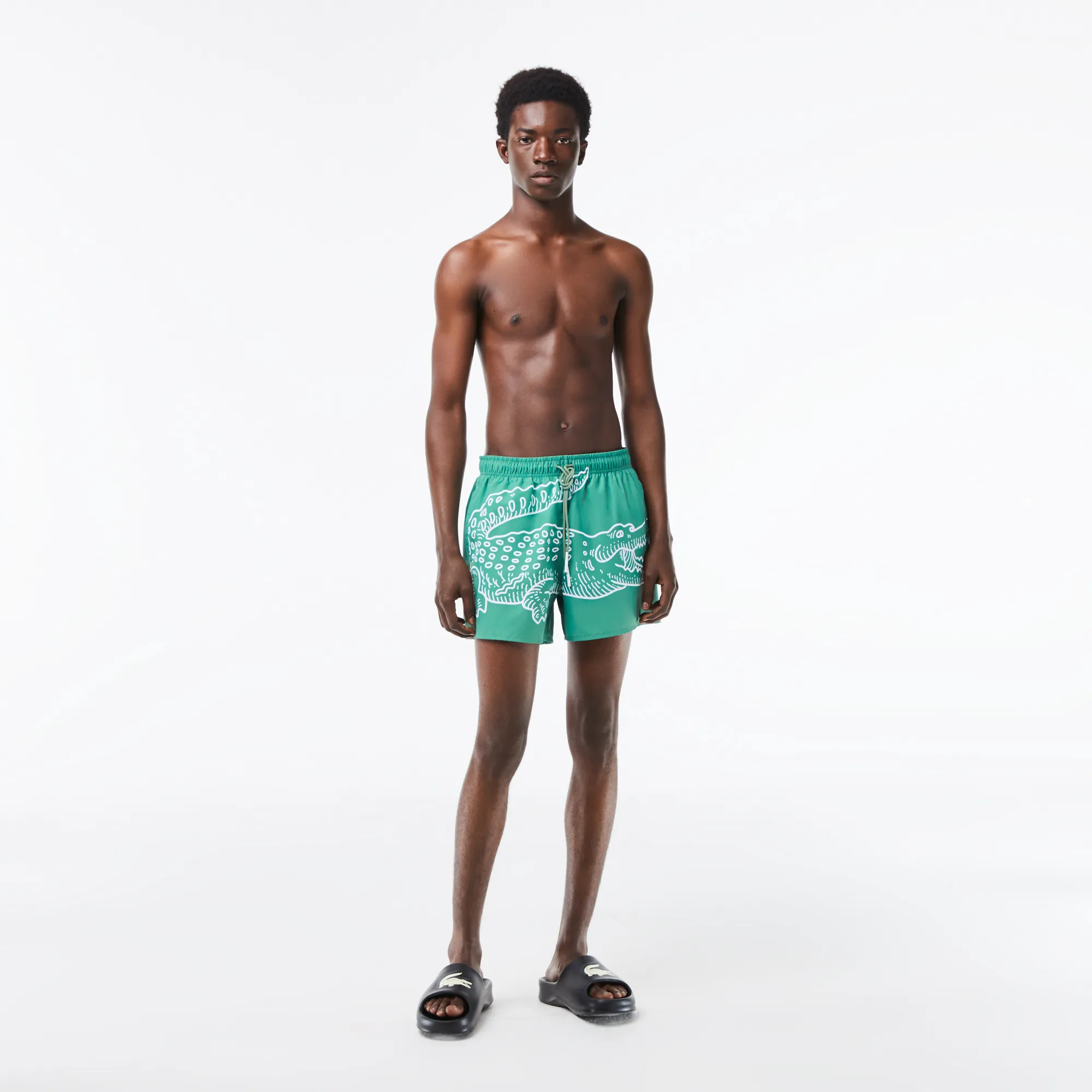 Мужские купальные шорты Lacoste, зеленый, арт. MH5660