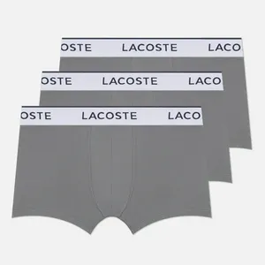 Хлопковые трикотажные трусы-боксеры Lacoste, серый, арт. 5H9002