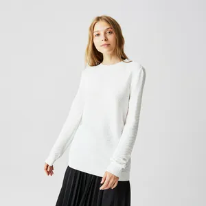 Женский свитер Lacoste в полоску, белый, арт. AF2255