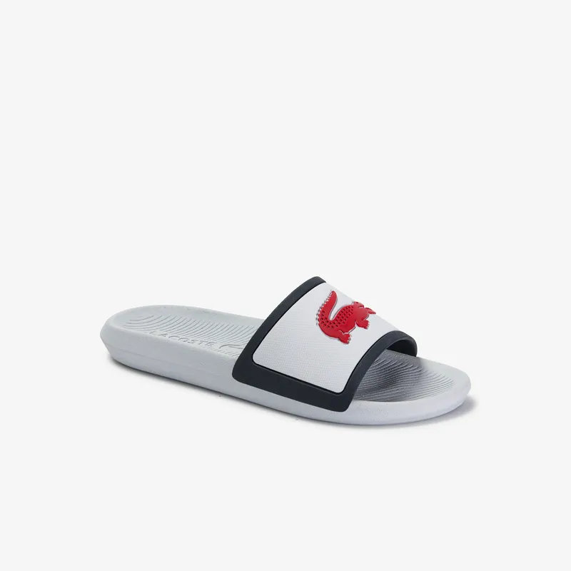 Сланцы Lacoste Croco Slide, белый, арт. 739CMA0043