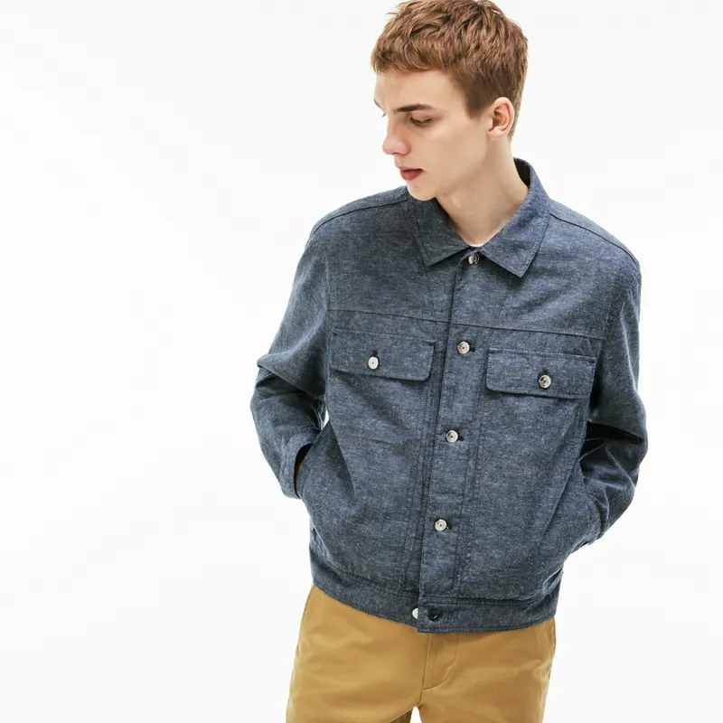 Пальто мужское Lacoste из хлопка, черный, арт. BH2908