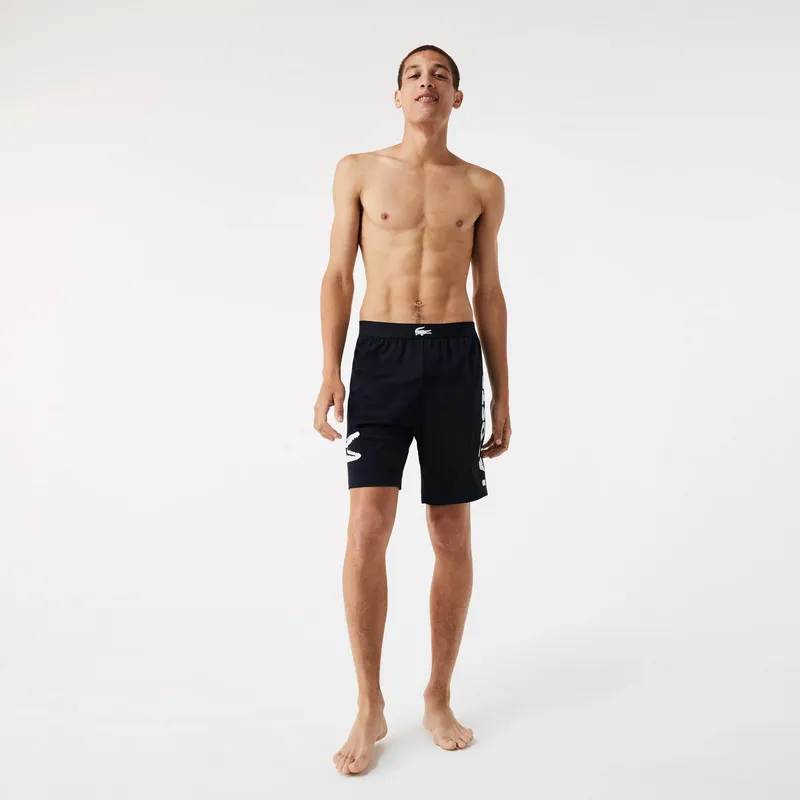 Шорты Lacoste прямого кроя, синий, арт. GH5461