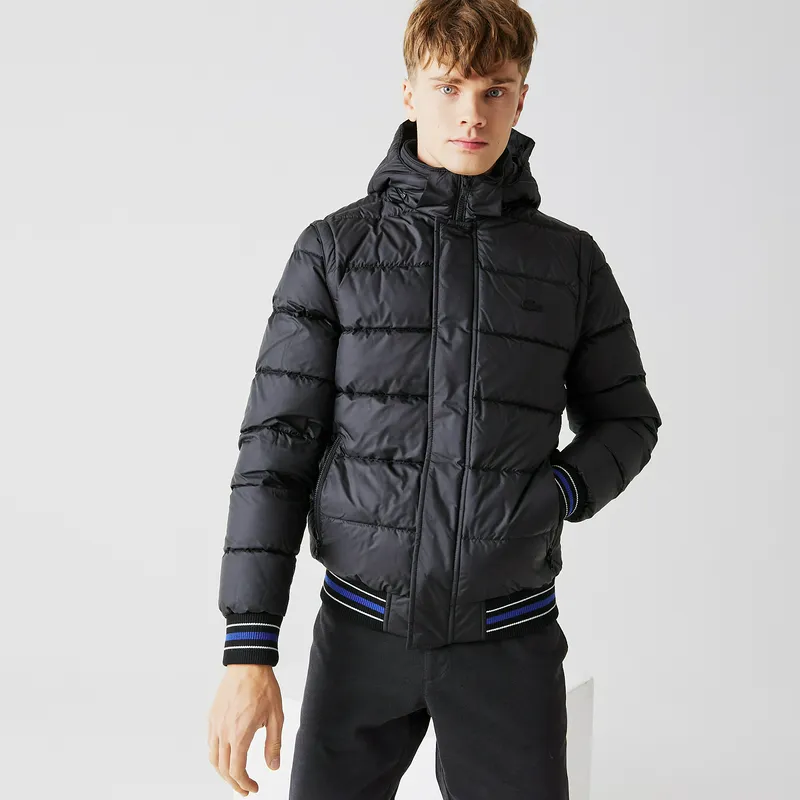 Куртка Lacoste с отстёгивающимися рукавами, черный, арт. BH2274