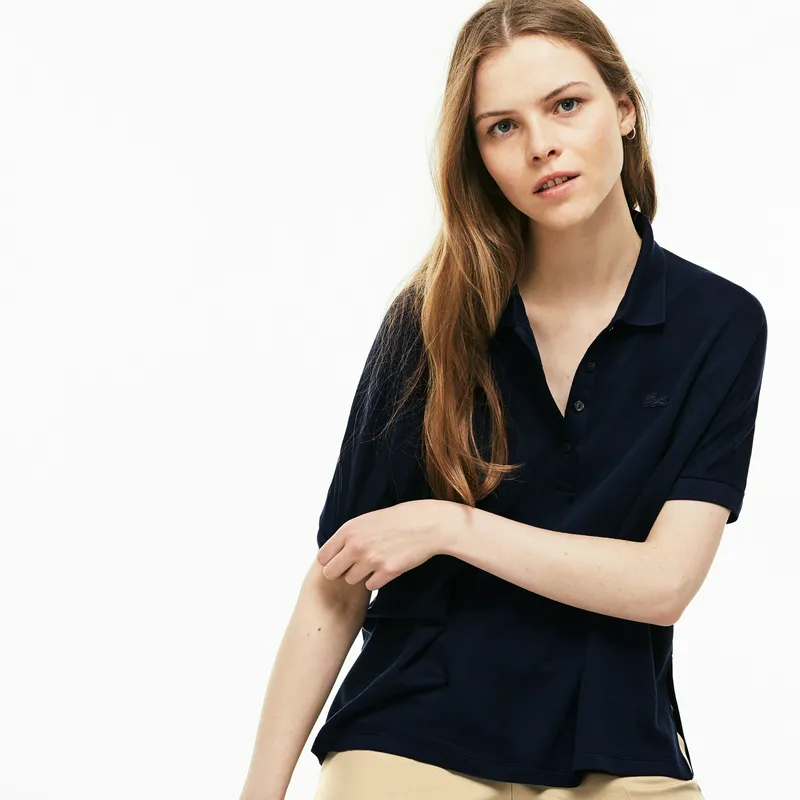 Поло Lacoste женское, синий, арт. PF0103