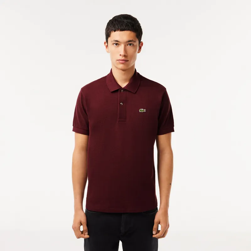 Поло Lacoste из меланжевой ткани, синий, арт. L1264
