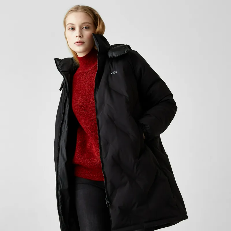 Пальто стеганое Lacoste, черный, арт. BF2175R