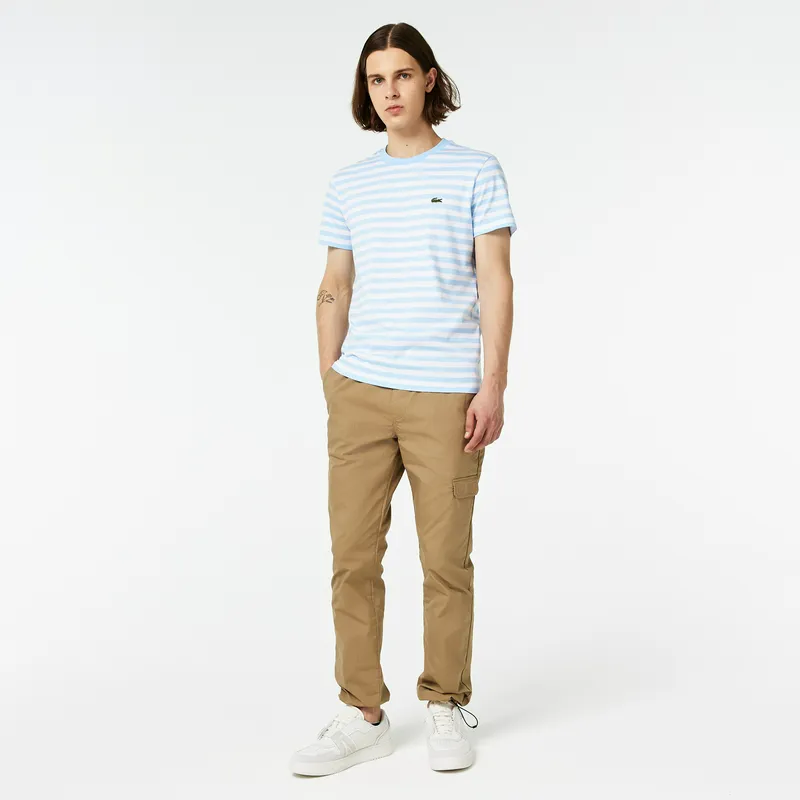Брюки-джоггеры Lacoste с регулируемым поясом, бежевый, арт. HH0302