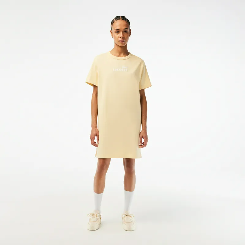 Платье Lacoste с принтом, желтый, арт. EF5564
