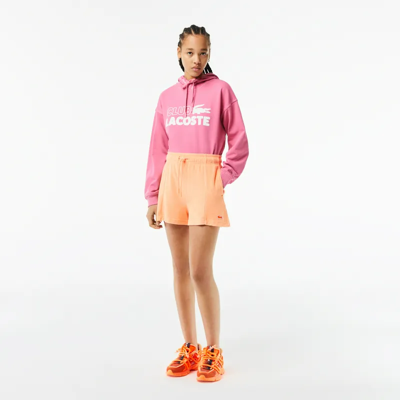 Шорты женские Lacoste из органического хлопка, оранжевый, арт. GF6419