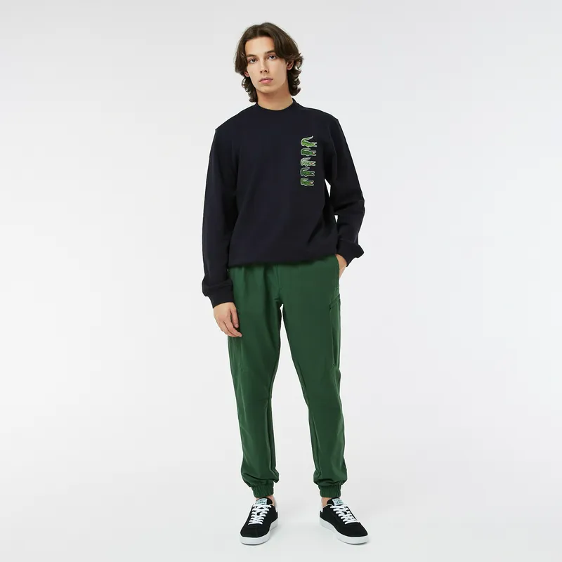 Брюки Lacoste Jogger Fit с эластичным поясом, зеленый, арт. HH2433