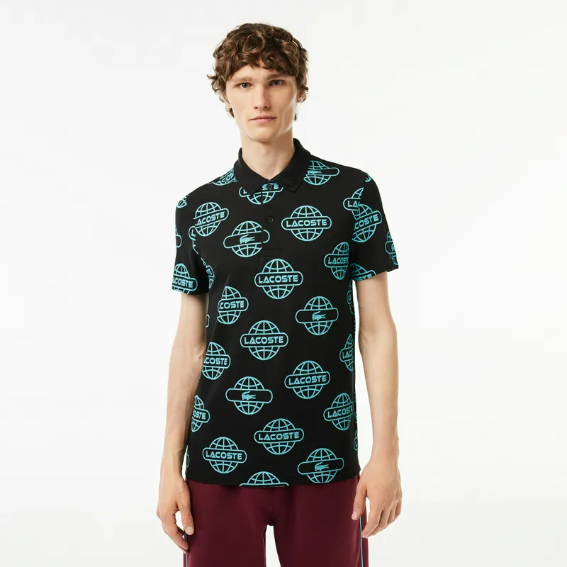 Поло Lacoste из хлопка Piqué, черный, арт. PH1175