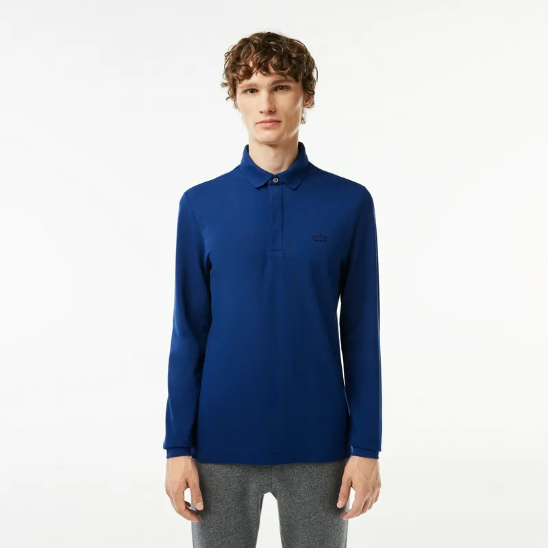 Поло Lacoste с длинными рукавами, синий, арт. PH2481