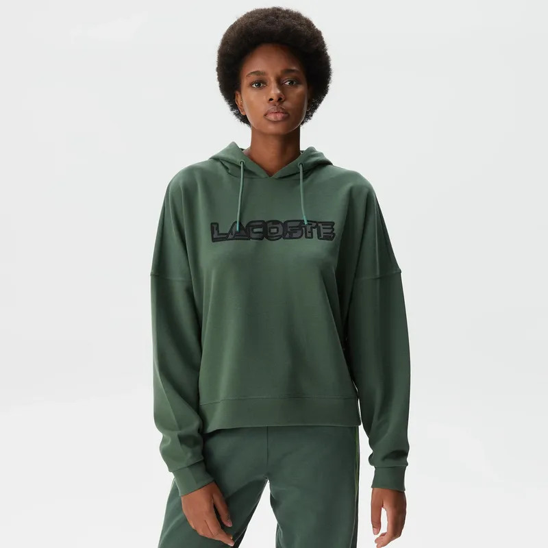 Толстовка Lacoste с брендовым принтом, зеленый, арт. SF2406