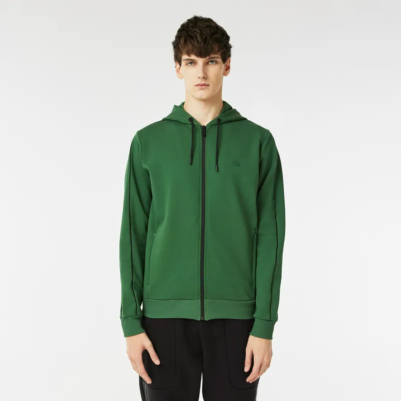 Толстовка-худи Lacoste из хлопка, зеленый, арт. SH2402