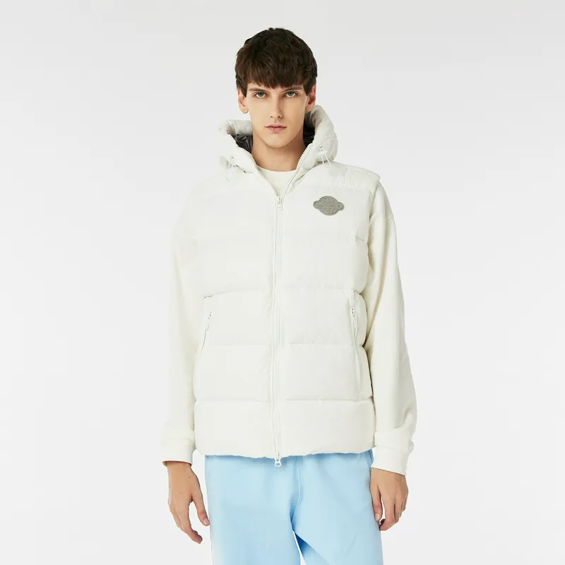 Жилетка Lacoste стёганая с капюшоном, белый, арт. BH2406R