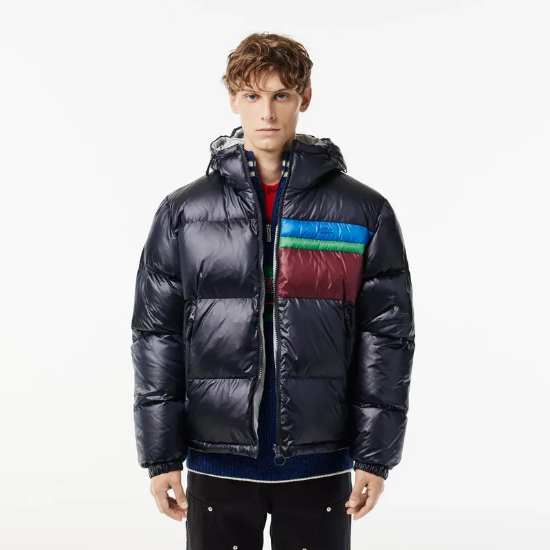 Пуховая куртка Lacoste двусторонняя, синий, арт. BH1639