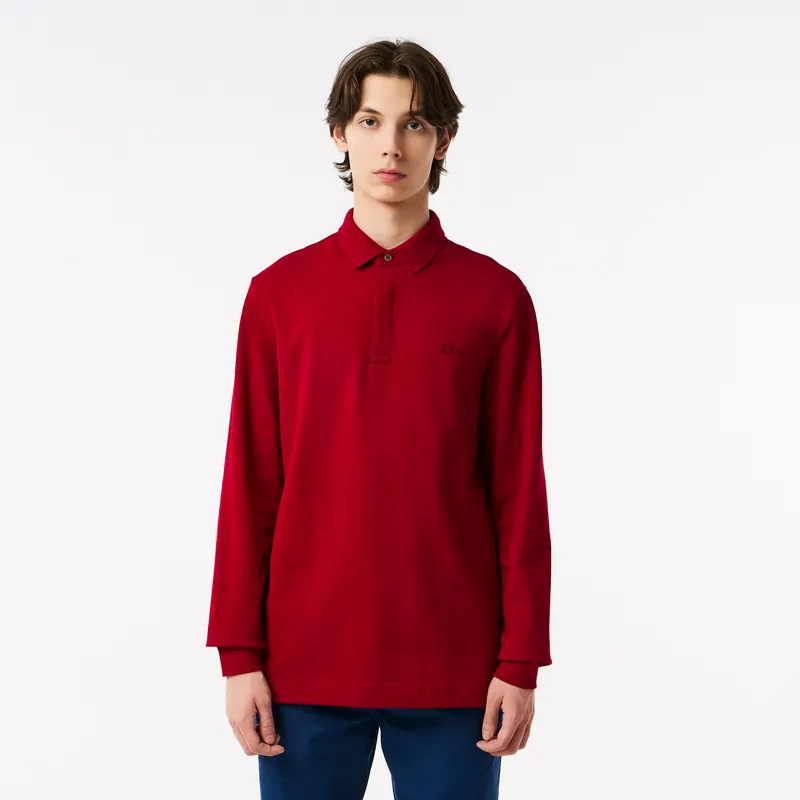 Поло с длинным рукавом Lacoste, красный, арт. PH2481P