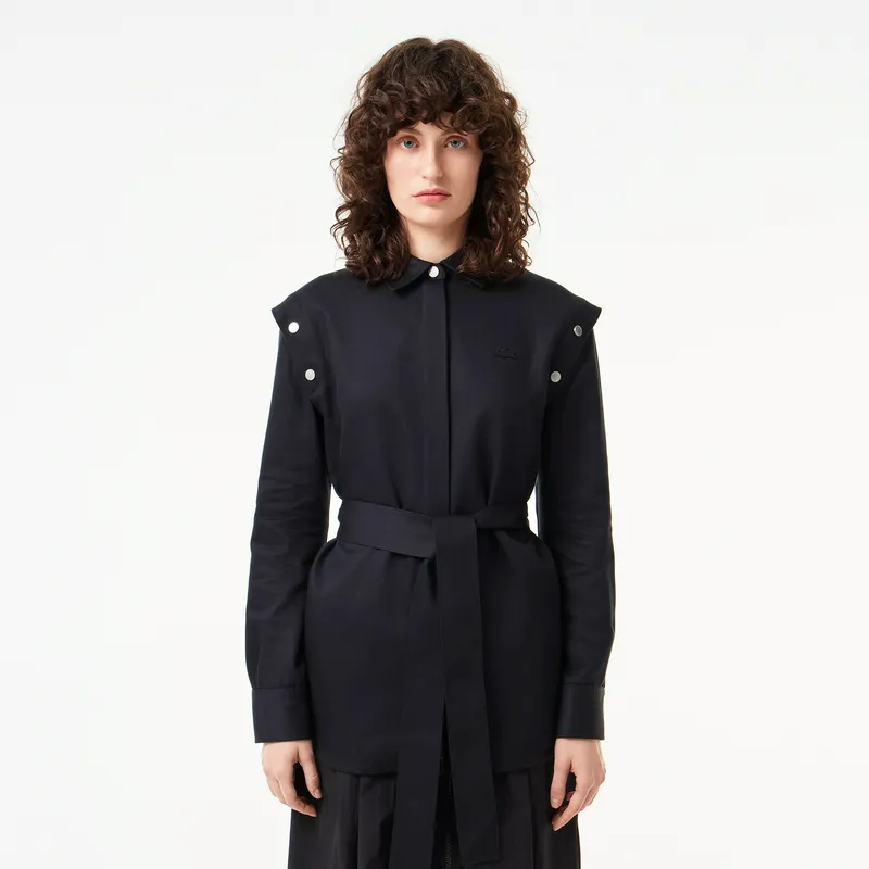 Рубашка Lacoste оверсайз, черный, арт. CF2501