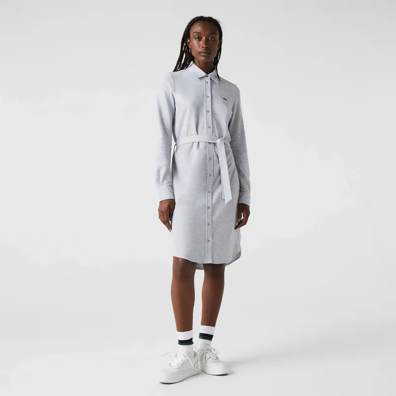 Платье Lacoste хлопковое, серый, арт. EF1270