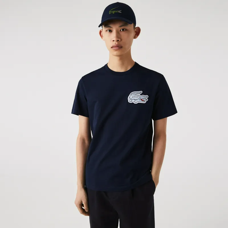 Футболка Lacoste с круглым вырезом, синий, арт. TH2052