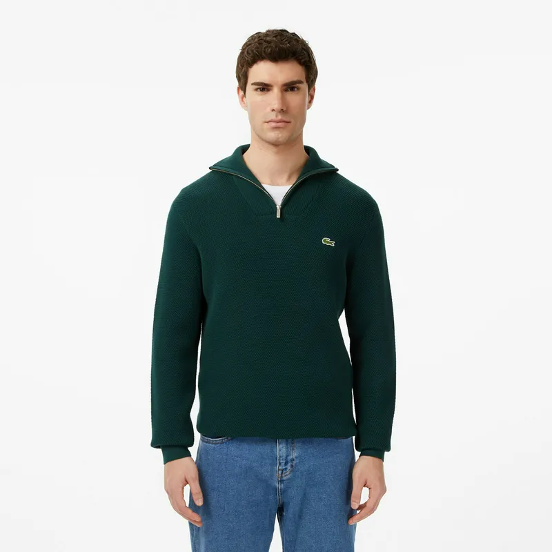 Водолазка Lacoste хлопковая, зеленый, арт. AH2639