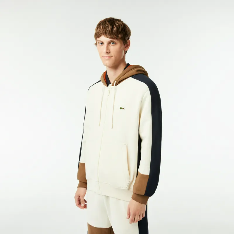 Худи Lacoste с флисом, белый, арт. SH1301