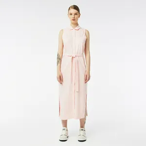 Платье Lacoste с поясом без рукавов, розовый, арт. EF1107C