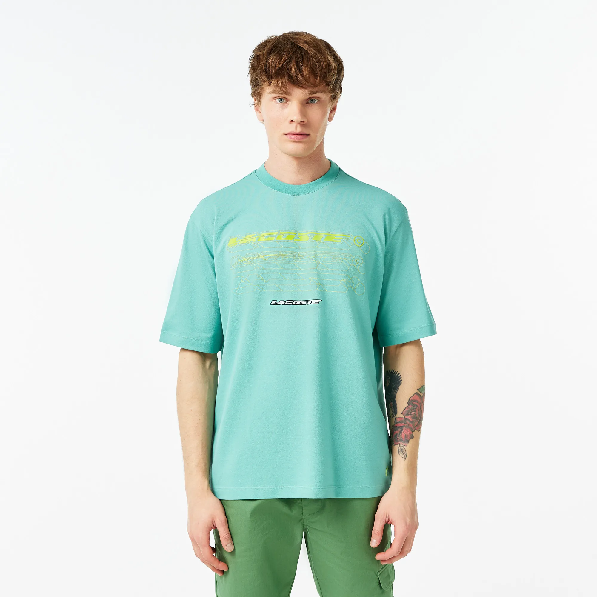 Футболка Lacoste из органического хлопка, зеленый, арт. TH5529