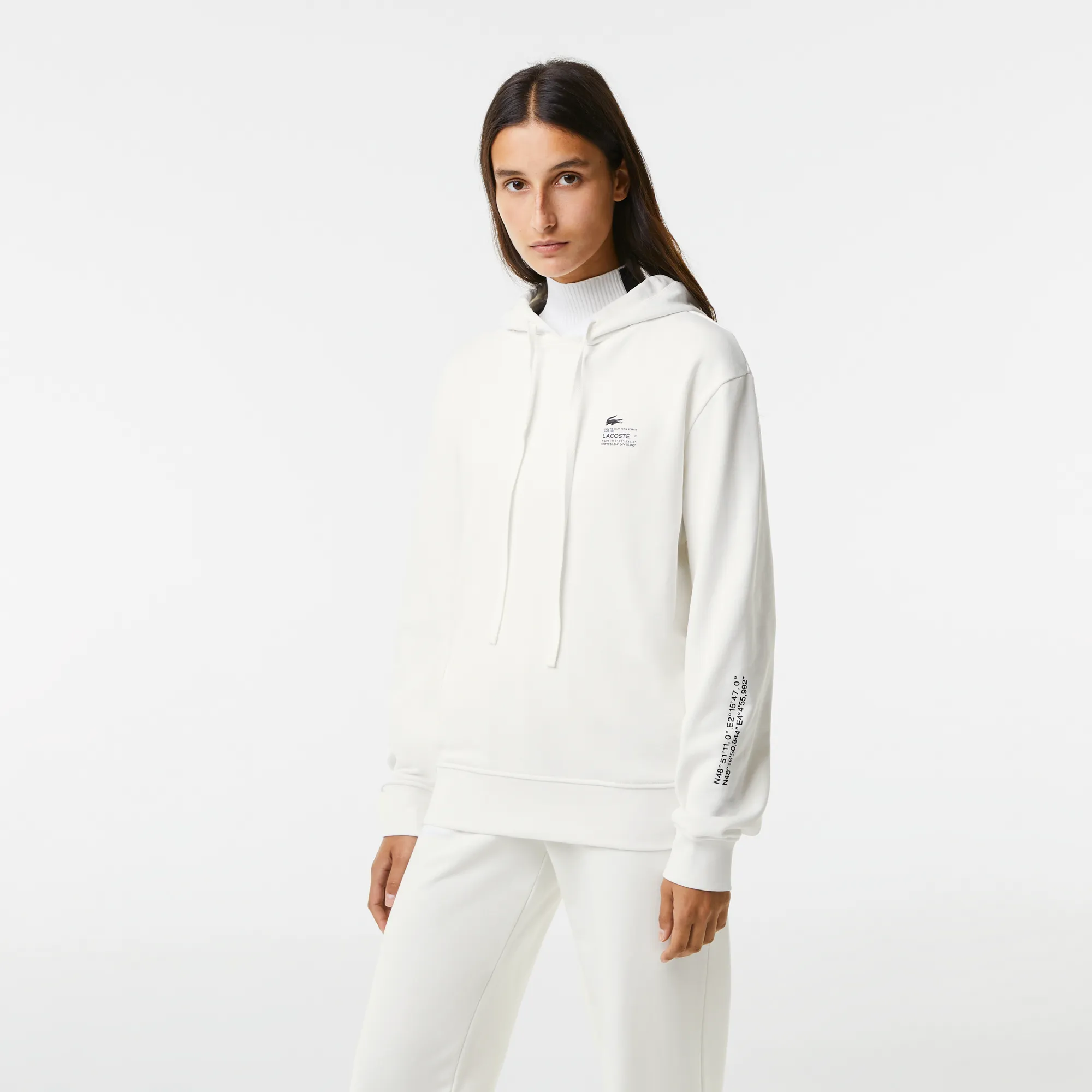 Женская толстовка Lacoste, белый, арт. SF9214