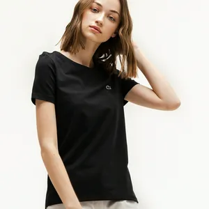 Женская футболка Lacoste Slim Fit, черный, арт. TF0998