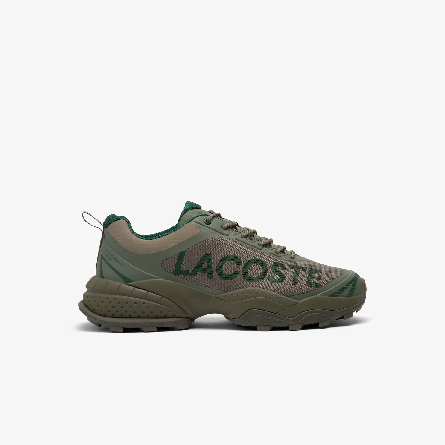 Мужские кеды Lacoste LGUARD BRKR CTT, хаки, арт. 750SMA0128