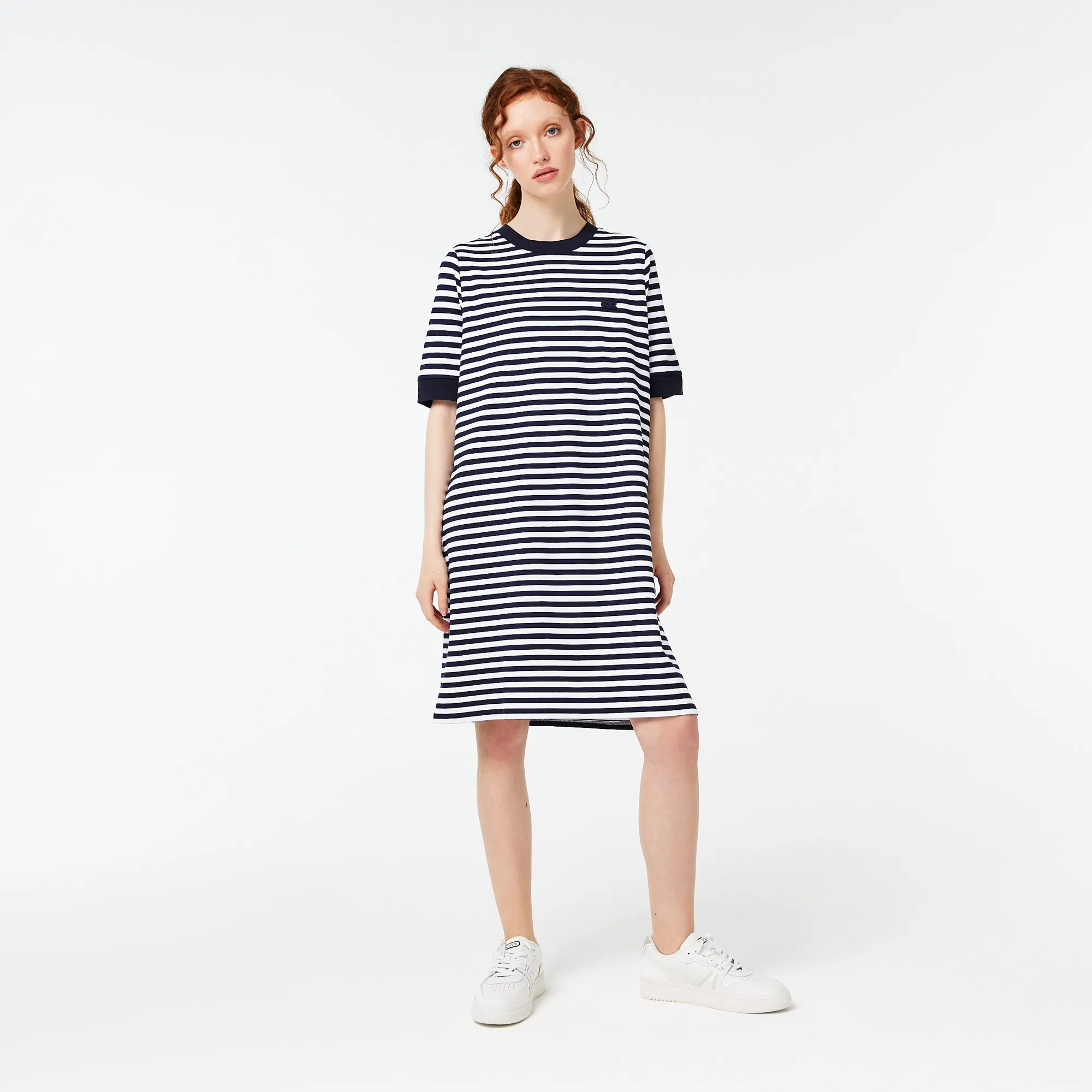 Платье Lacoste в полоску, синий, арт. EF0303