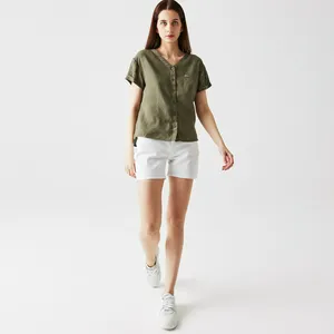Женские шорты Lacoste Casual Fit, белый, арт. GF0109