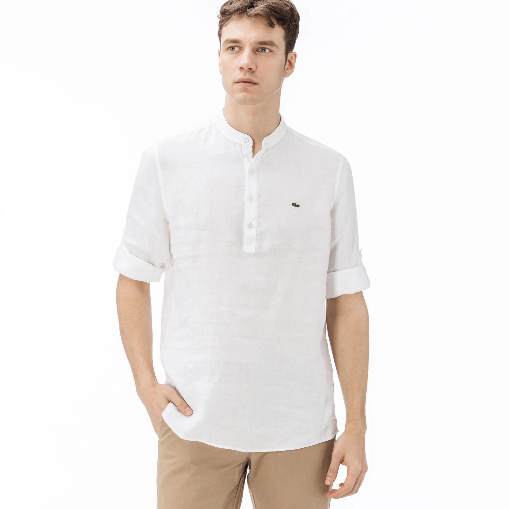 Мужская рубашка Lacoste Regular Fit, белый, арт. CH0925