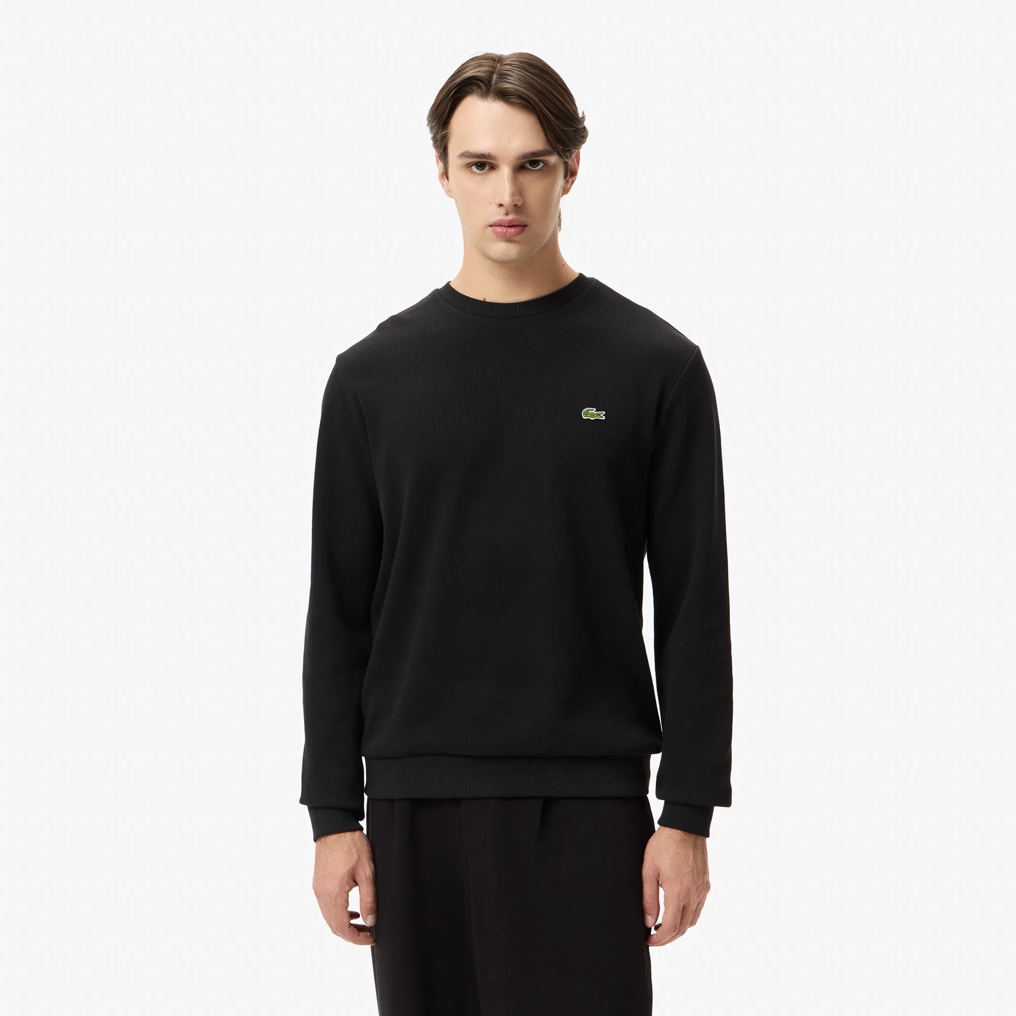Хлопковая футболка Lacoste, черный, арт. TH2634