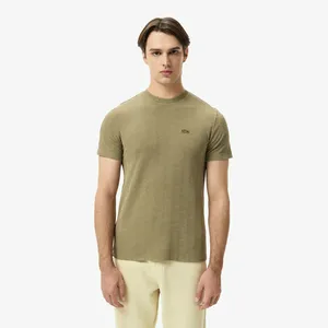 Мужская хлопковая футболка Lacoste REGULAR FIT, хаки, арт. TH2609