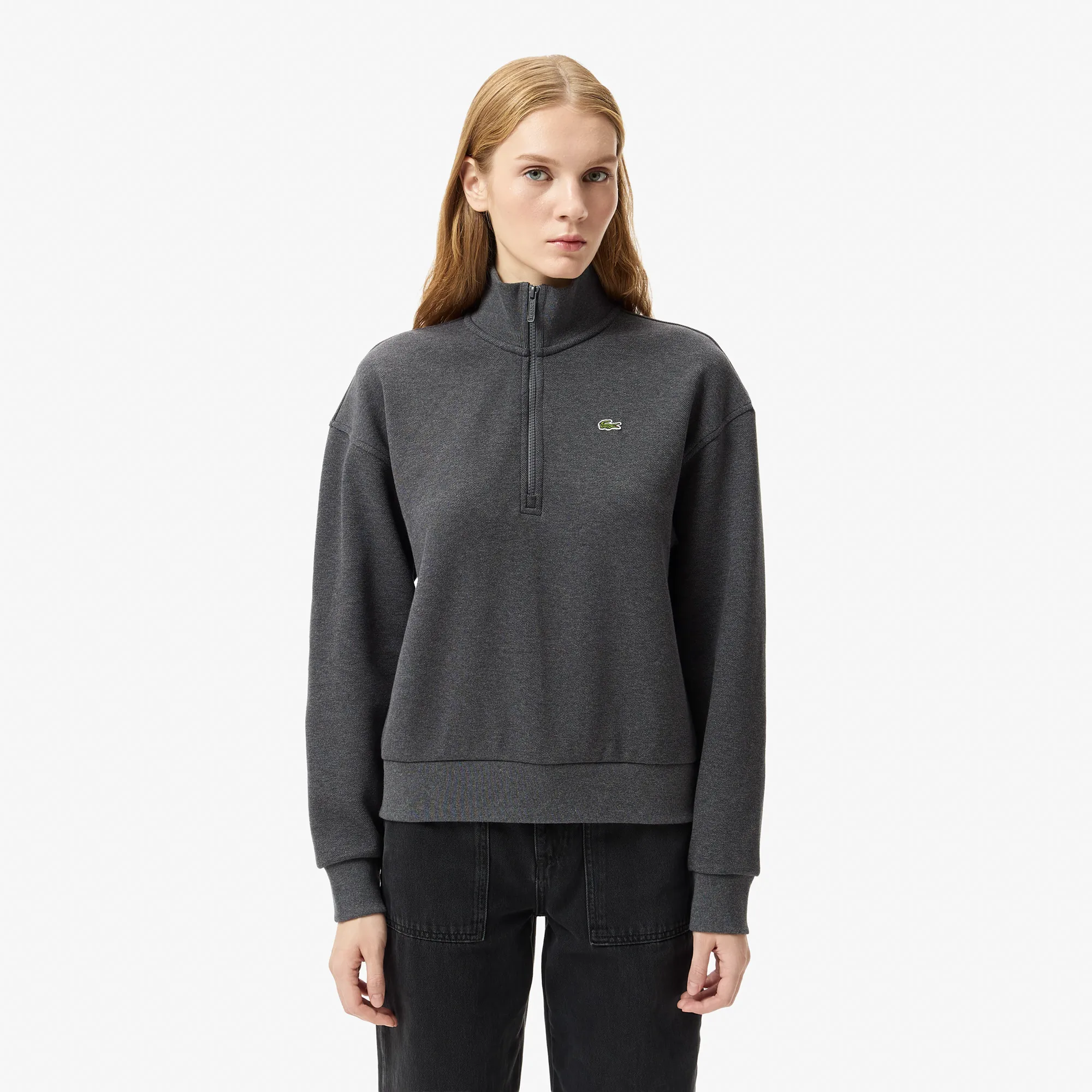 Свитшот Lacoste RELAXED FIT, серый, арт. SF5271