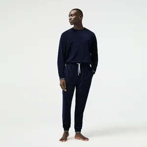 Мужские брюки Lacoste из махровой ткани для дома и отдыха, синий, арт. 3H1767