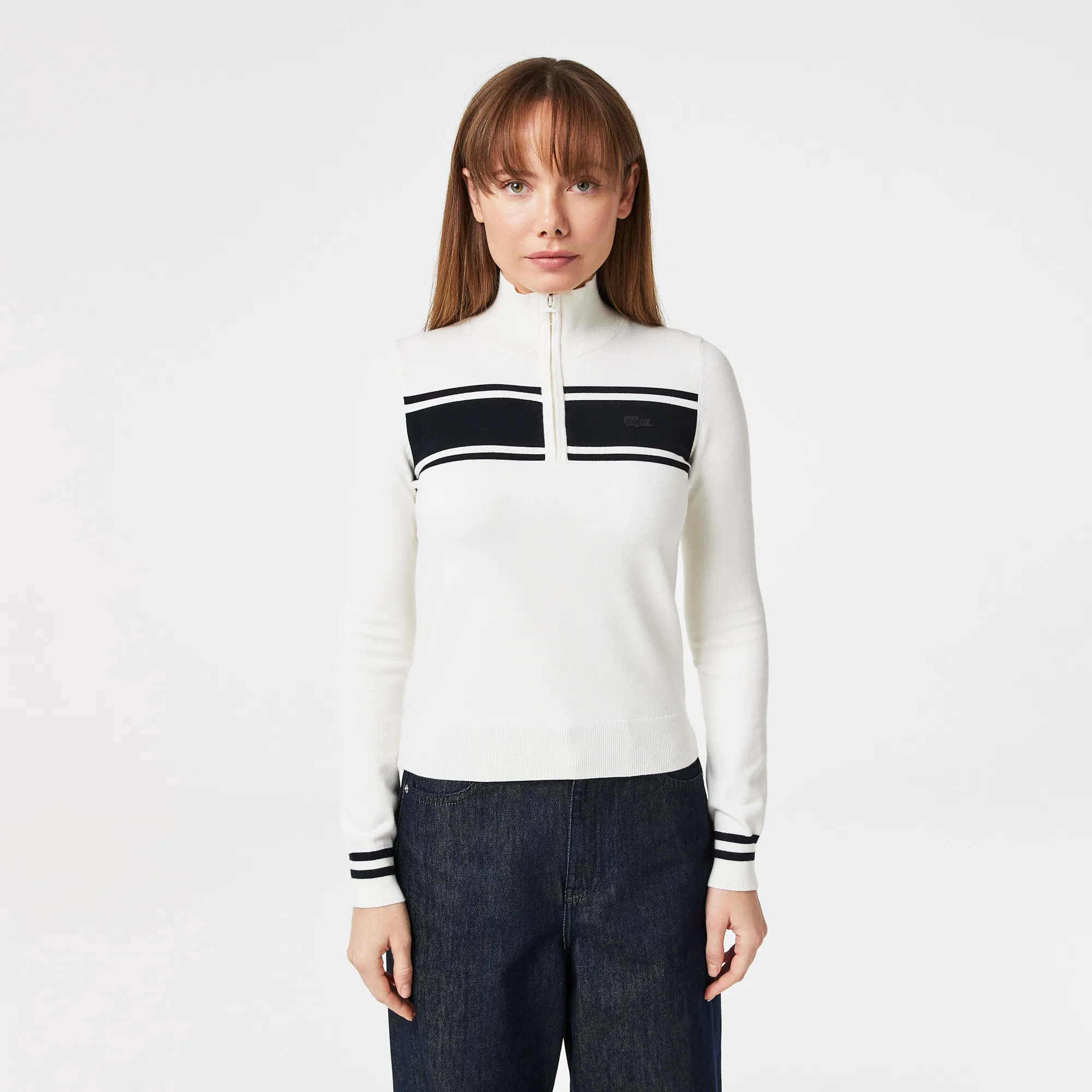 Женский свитер Lacoste Regular Fit, белый, арт. AF2414