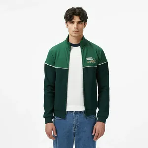 Мужской хлопковый свитшот Lacoste Slim Fit, зеленый, арт. SH2623