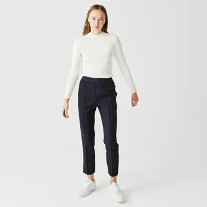 Женские брюки Lacoste SPORT из драпированной саржевой ткани, синий, арт. HF0317