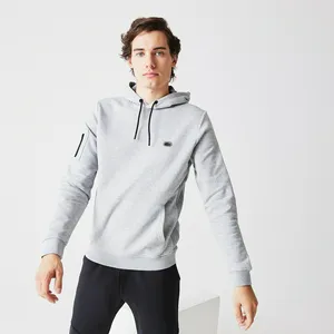 Толстовка-худи Lacoste с капюшоном, серый, арт. SH2250
