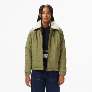 Куртка Lacoste с поло-воротником, хаки, арт. BF2624