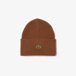 Шерстяная шапка Lacoste, коричневый, арт. RB9825