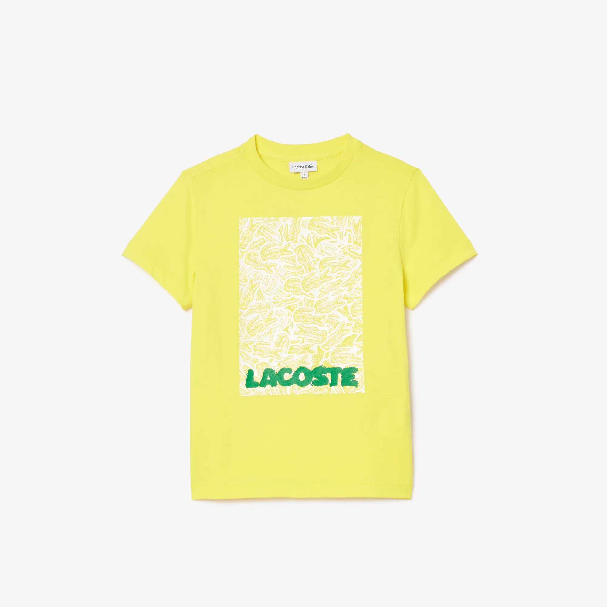 Детская футболка Lacoste из органического хлопка, желтый, арт. TJ8457