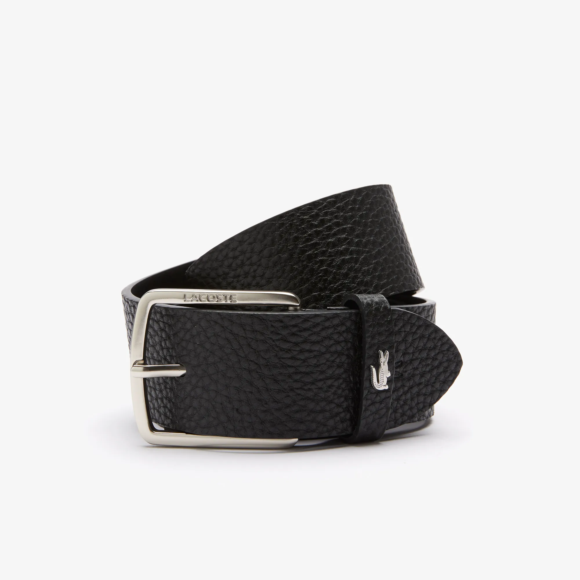 Ремень Lacoste из коровьей кожи, черный, арт. RC4044
